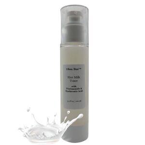 Rice Milk Toner with Niacinamide & Hyaluronic Acid for Face, Alcohol-Free,